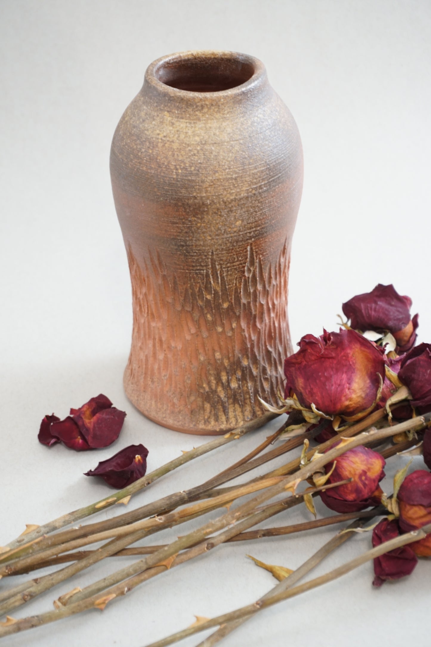 wood fired vase