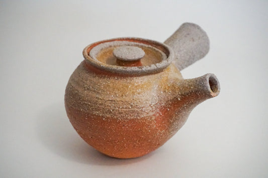 wood fired "kyusu" style teapot