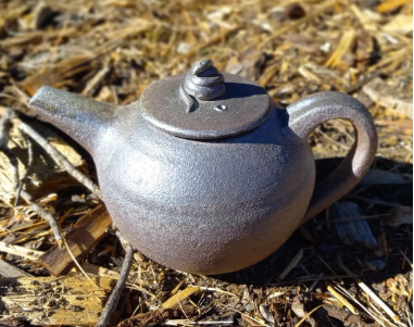 large wood fired teapot