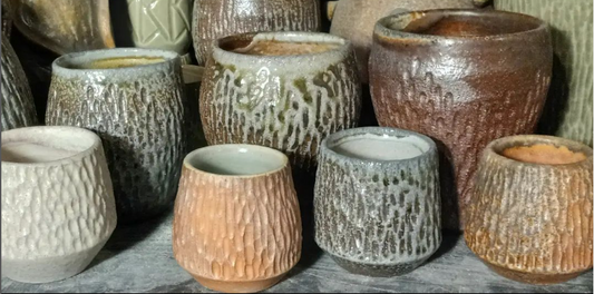 wood fired sake-style  cups